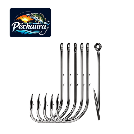 Hameçons simples allongés 12/6-0 / 25 pcs