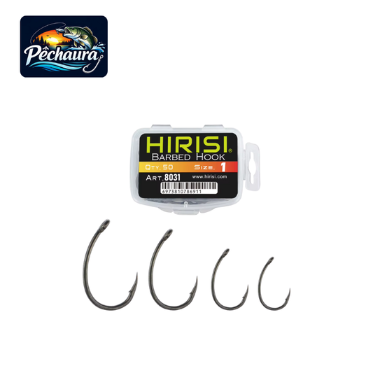 Hameçon vrillé avec ardillon et œillet 8031