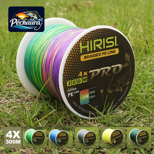 300M ligne tressée 4 brins 6.82 / 22.73 kg - 0.12 / 0.37 mm