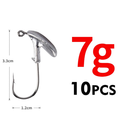 Tête plombée sabot 3.5g à 14g par 10
