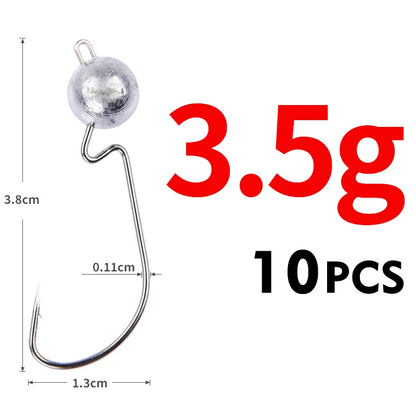 Tête plombée Texan de 3.5g à 14g par 10