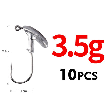 Tête plombée sabot 3.5g à 14g par 10