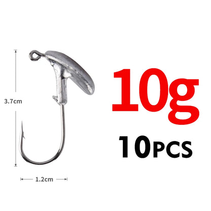 Tête plombée sabot 3.5g à 14g par 10