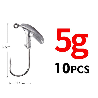 Tête plombée sabot 3.5g à 14g par 10
