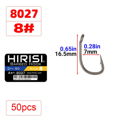 Hameçon micro ardillon avec œillet x50 8027