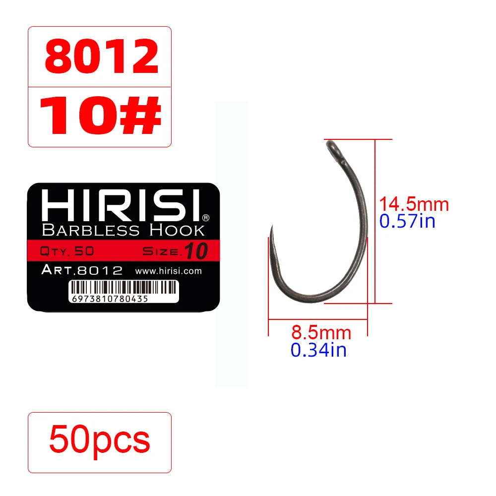 Hameçon sans ardillon avec œillet x50 8012
