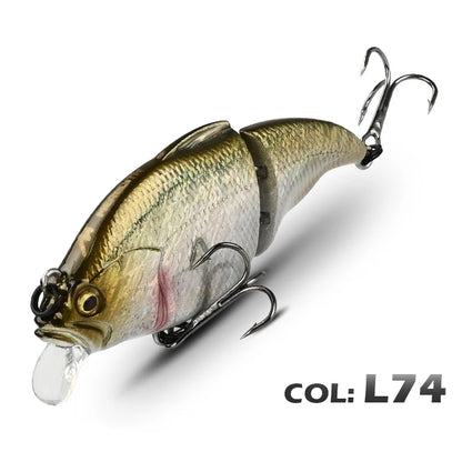 Vibration-X Vatalion leurre dur articulé flottement lent 71 mm / 10g.