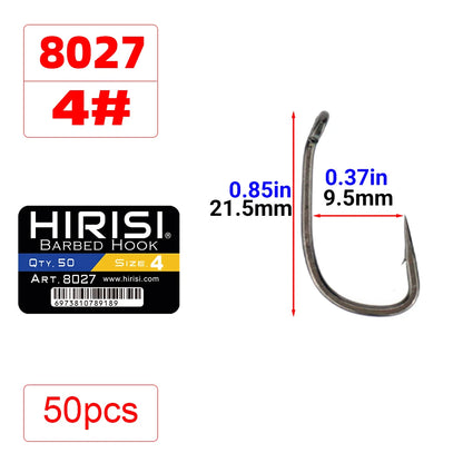 Hameçon micro ardillon avec œillet x50 8027