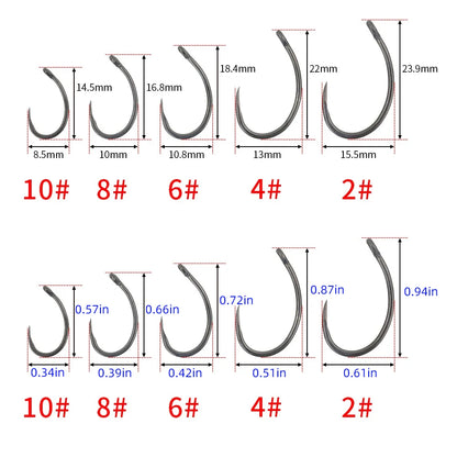 Hameçon sans ardillon avec œillet x50 8012